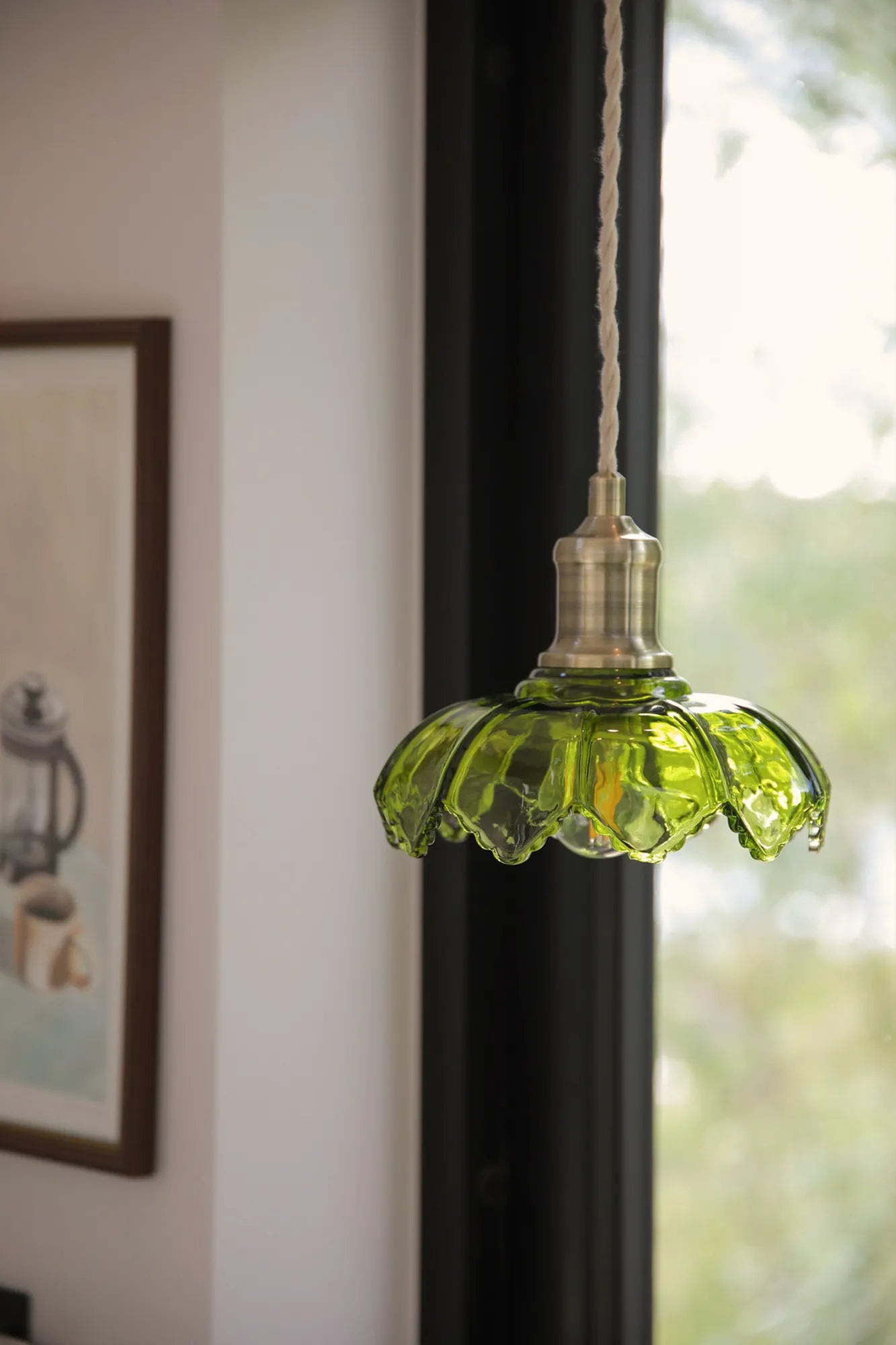Curio Fensterlampe Grün