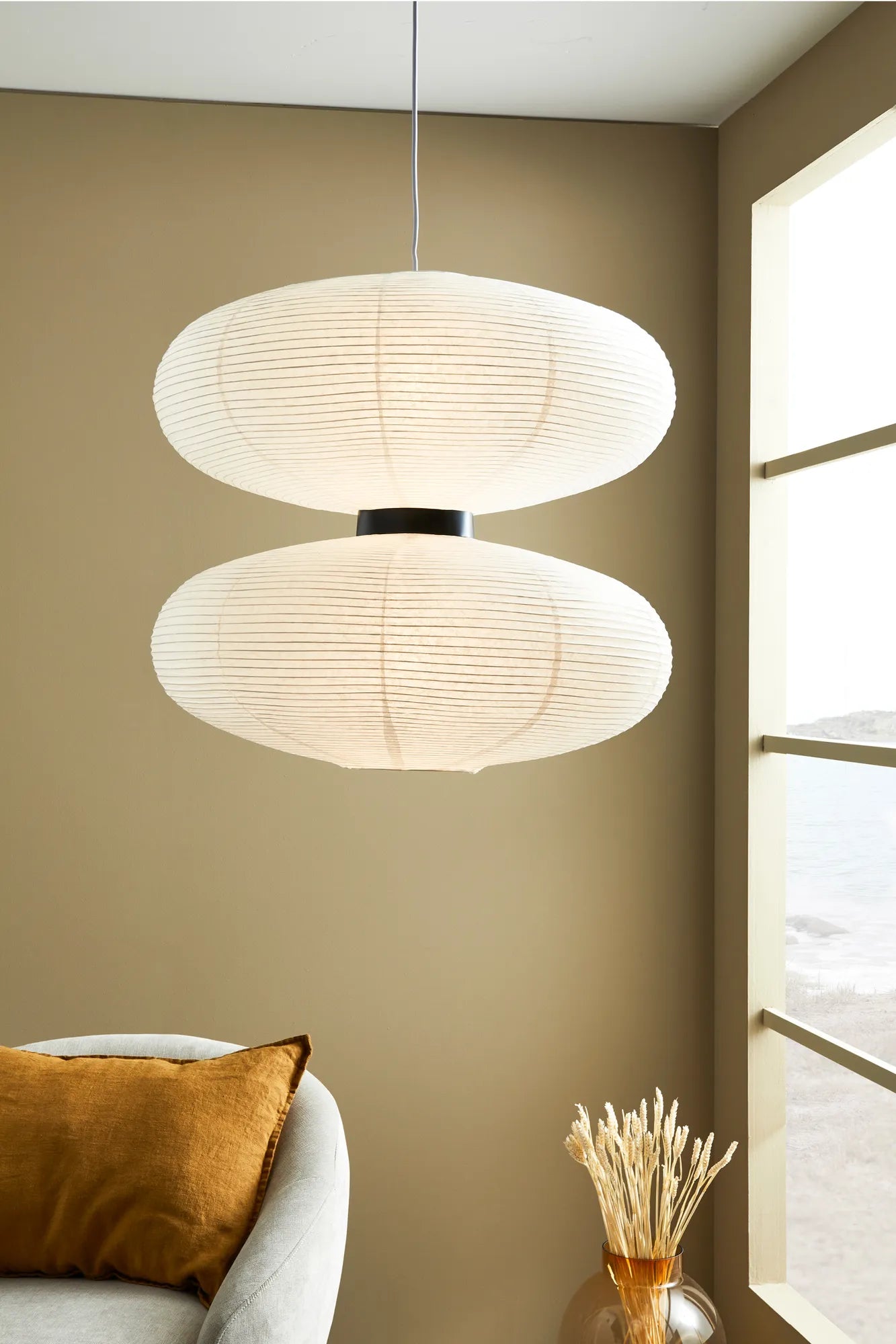 Dual vit taklampa 60 cm belysning | Dual white pendant lamp | Dual weiß Pendelleuchte