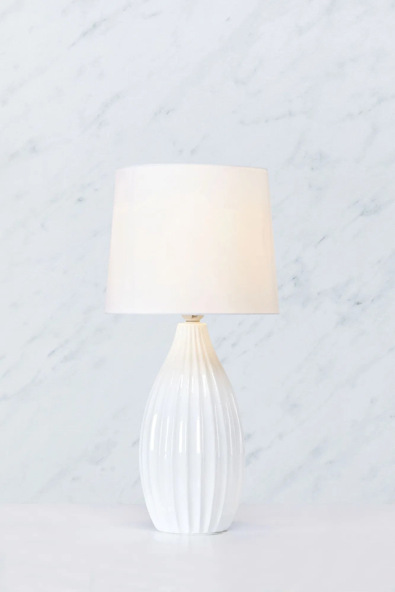 Stephanie Table Lamp White