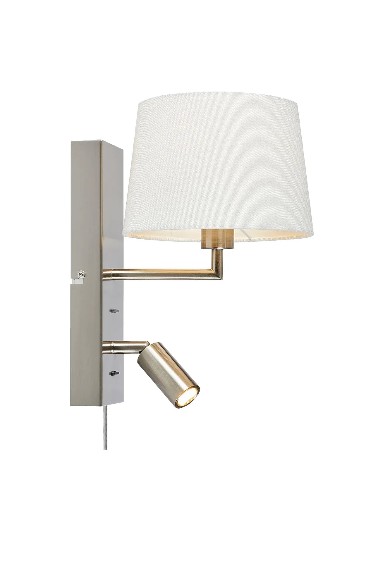 Como Wall Lamp Steel/White