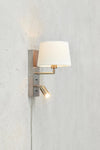 Como Wall Lamp Steel/White