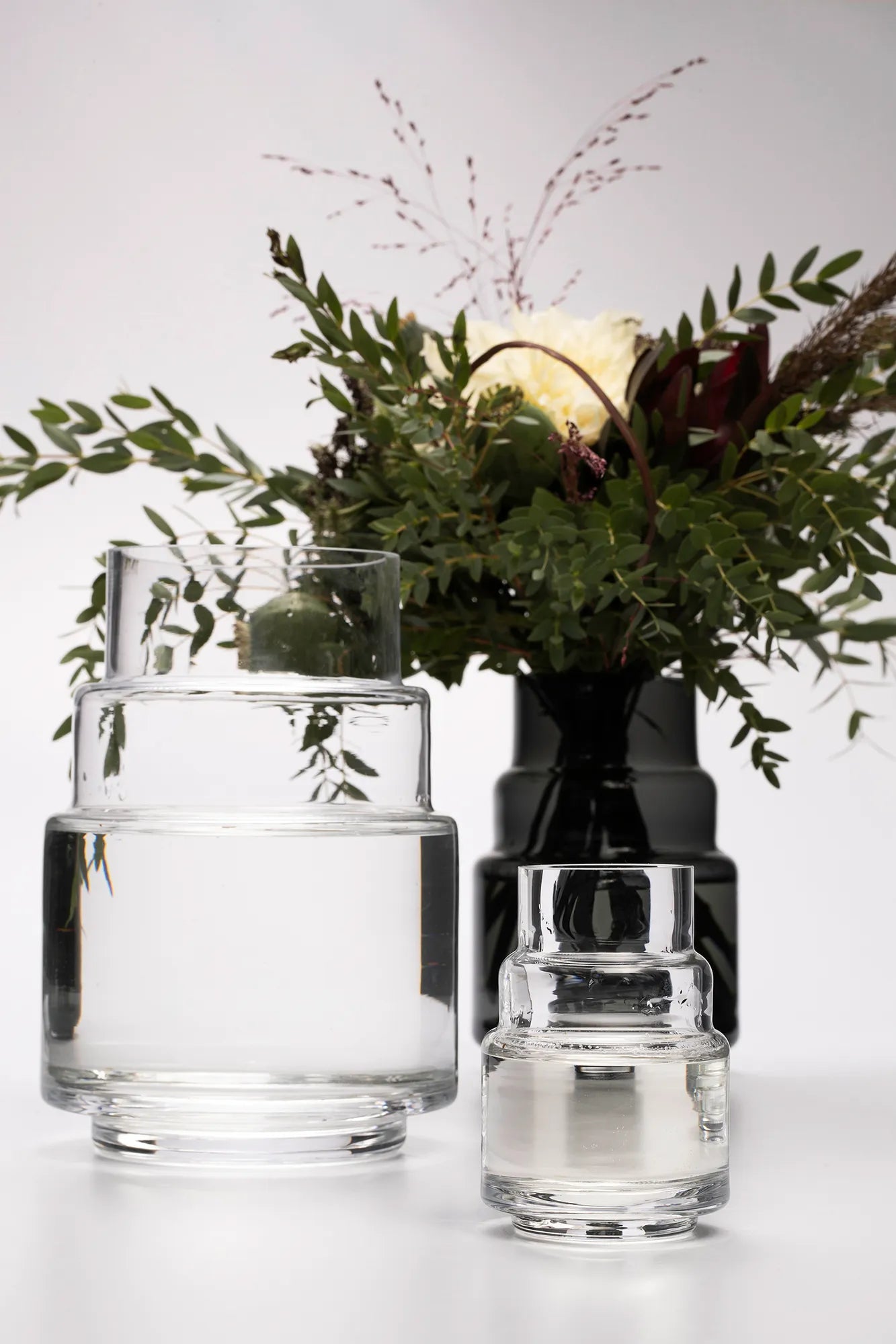 Glimmer klar vas 23 cm stilren belysning | Glimmer clear vase minimalist | Glimmer klar Vase minimalistische Beleuchtung