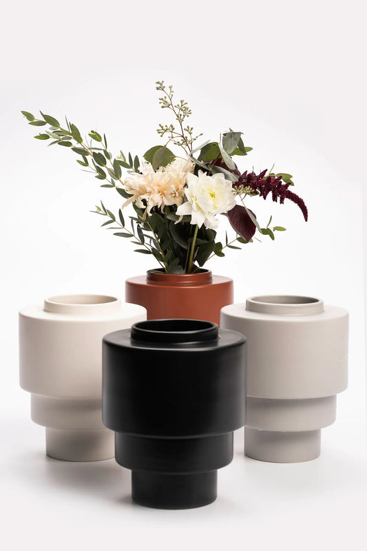 Akka grå vas skandinavisk design | Akka grey vase Scandinavian design | Akka grau Vase skandinavisches Design