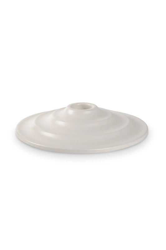 Lava vit ljusstake 15 cm 400060 | Lava white candle holder 400060 | Lava weiß Kerzenhalter 400060