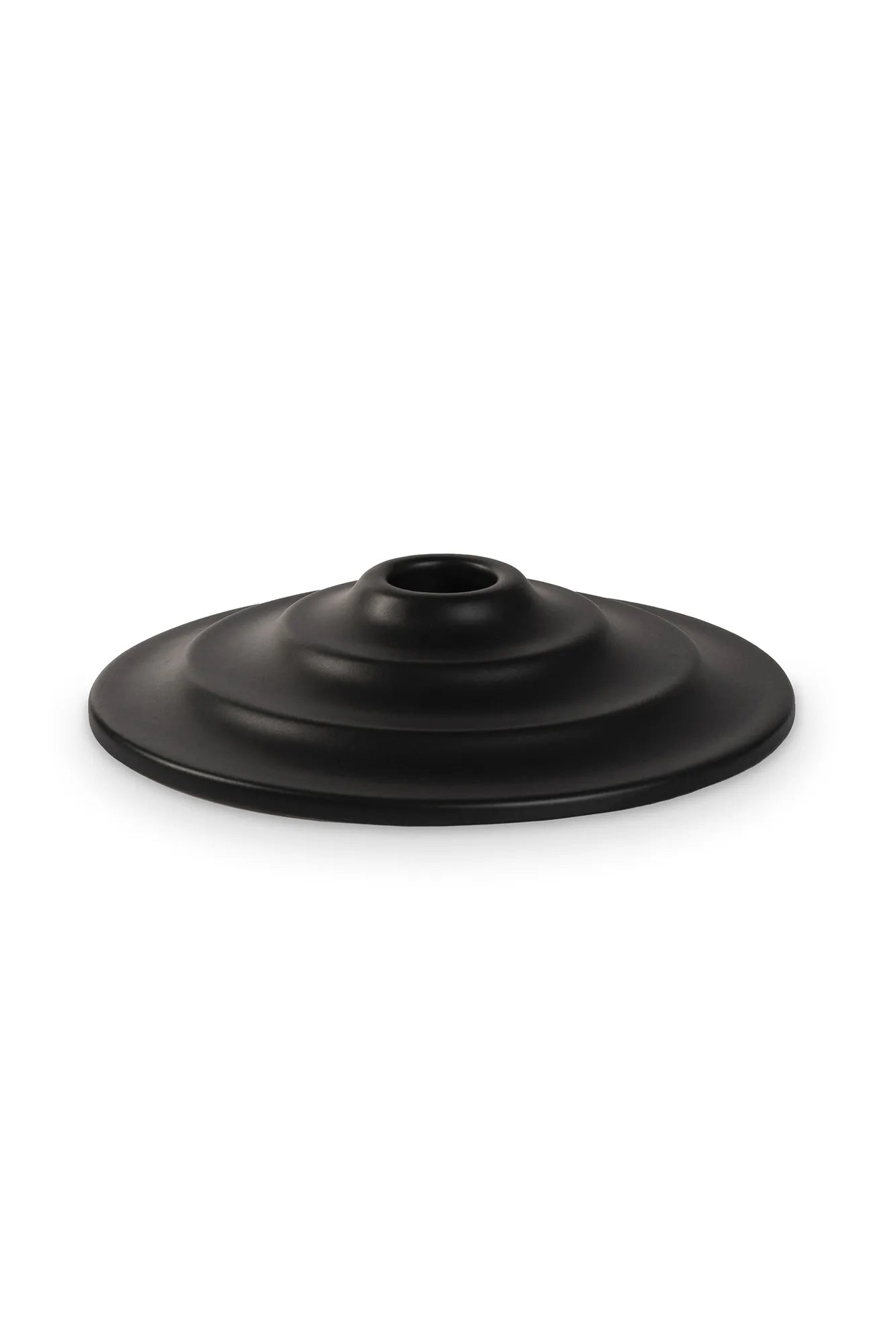 Lava svart ljusstake 15 cm 400061 | Lava black candle holder 400061 | Lava schwarz Kerzenhalter 400061