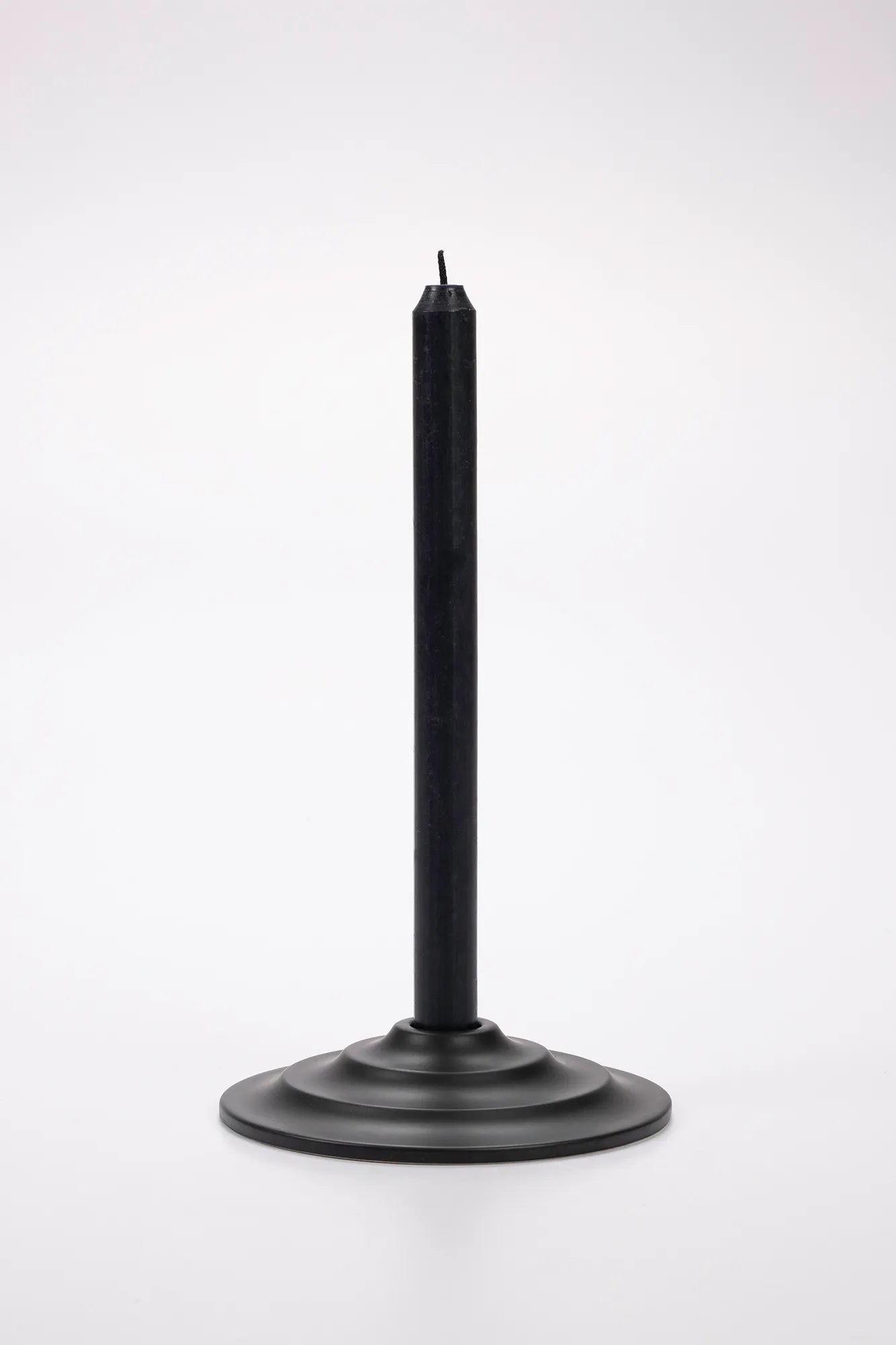 Lava svart ljusstake 15 cm | Lava black candle holder | Lava schwarz Kerzenhalter