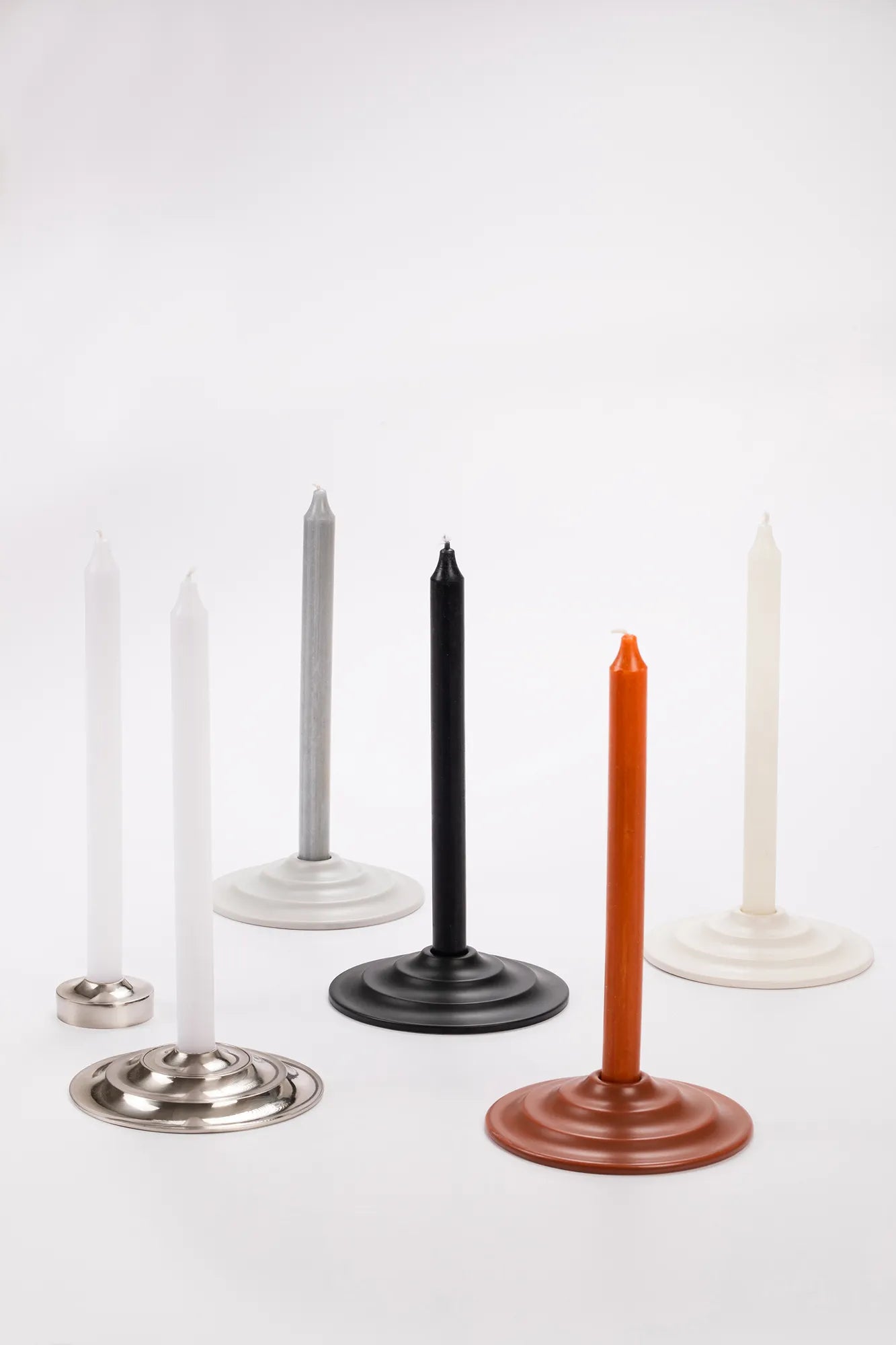 Lava svart ljusstake 15 cm skandinavisk design | Lava black candle holder | Lava schwarz Kerzenhalter skandinavisches Design