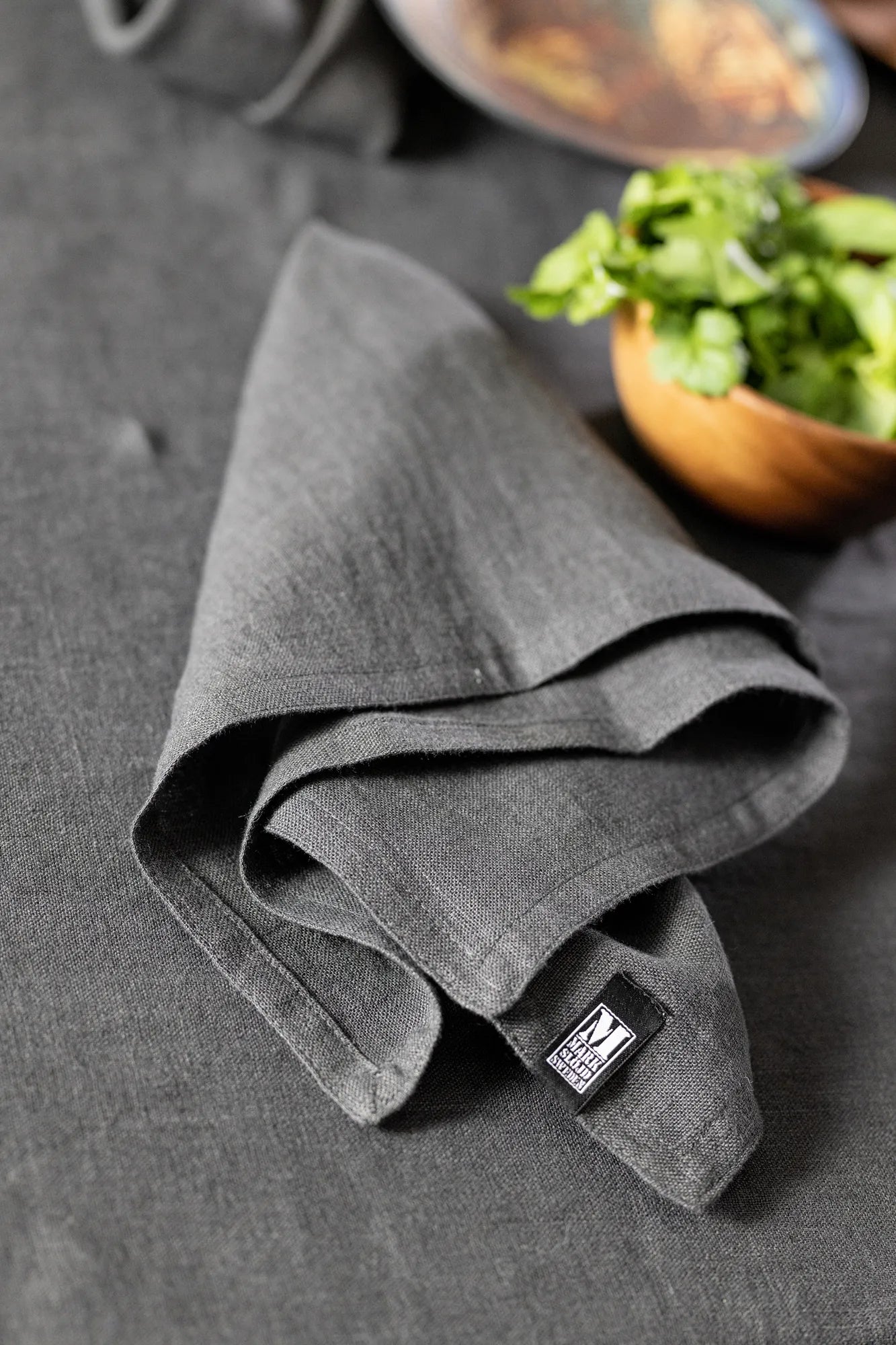 Torun grå servett | Torun grey napkin | Torun grau Serviette