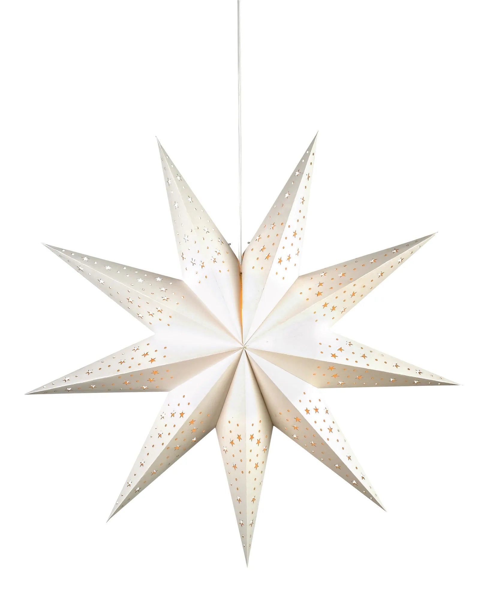 Solvalla vit julstjärna 75 cm julbelysning | Solvalla white Christmas star light | Solvalla weiß Weihnachtsstern Beleuchtung