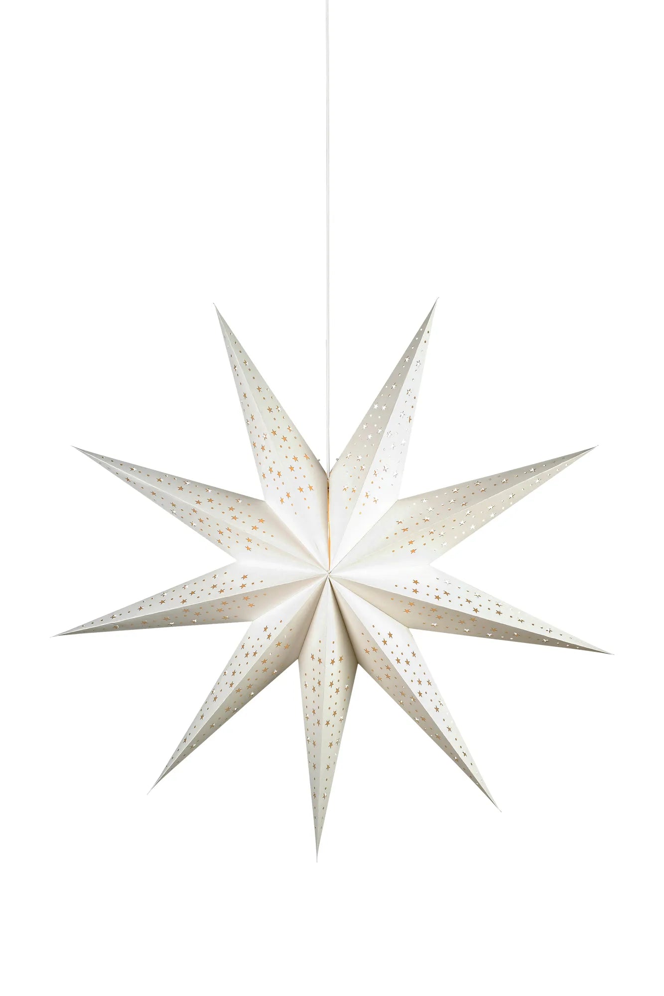 Solvalla vit julstjärna 100 cm 700321 | Solvalla white Christmas star | Solvalla weiß Weihnachtsstern Beleuchtung 700321