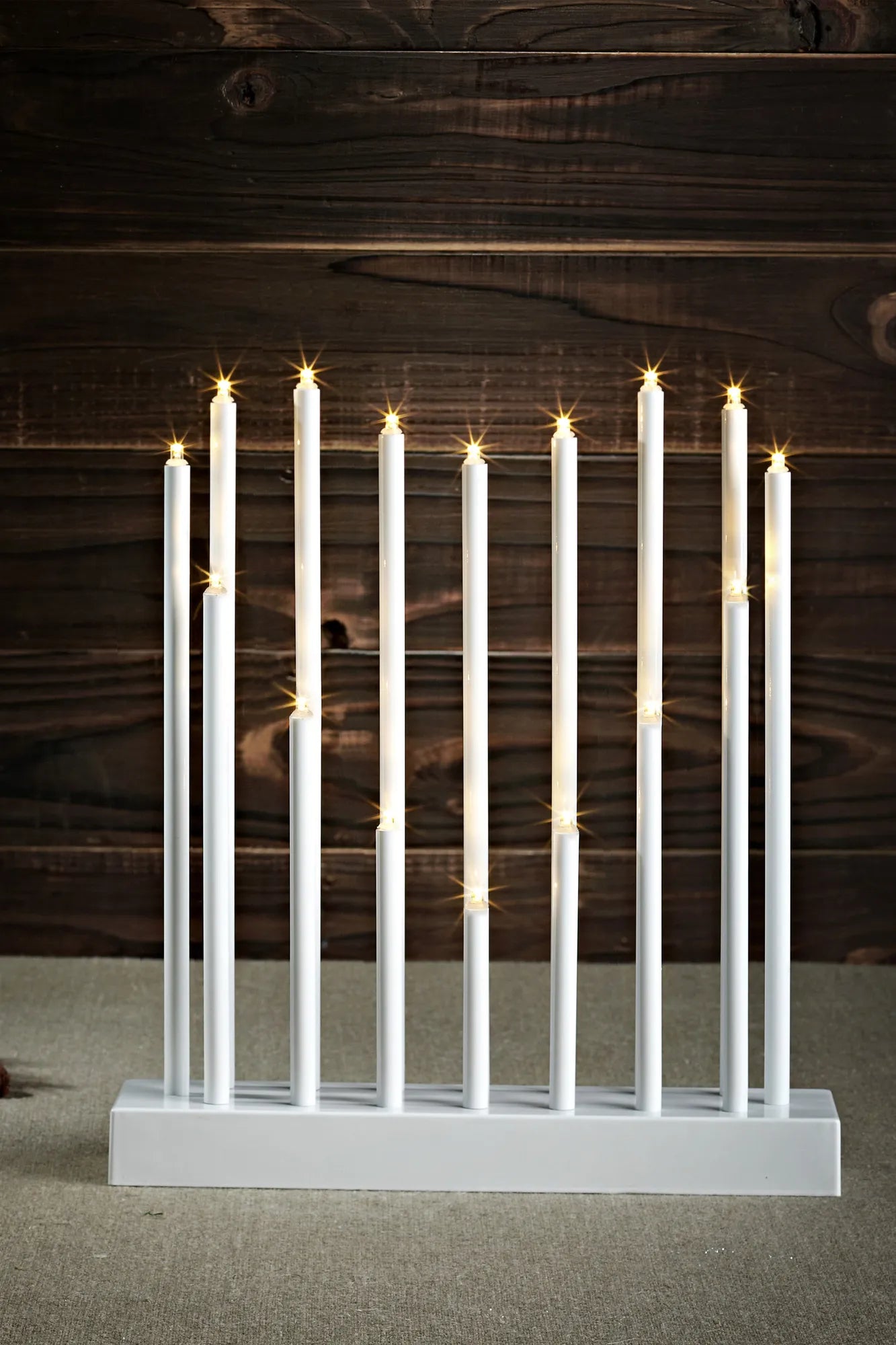 Romans vit adventsljusstake julbelysning stilren belysning | Romans | Romans weiß Adventsleuchter minimalistische Beleuchtung