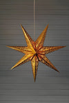 Vallby guld julstjärna 75 cm julbelysning stilren belysning | Vallby gold Christmas star light minimalist lighting | Vallby