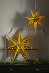 Vallby guld julstjärna 45 cm julbelysning | Vallby gold Christmas star light | Vallby Gold Weihnachtsstern Beleuchtung
