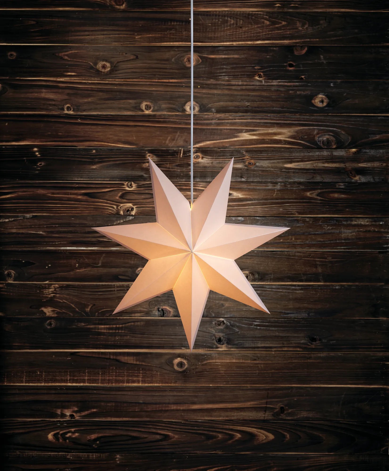 Duva vit julstjärna 45 cm julbelysning stilren belysning | Duva white Christmas star light minimalist lighting | Duva weiß