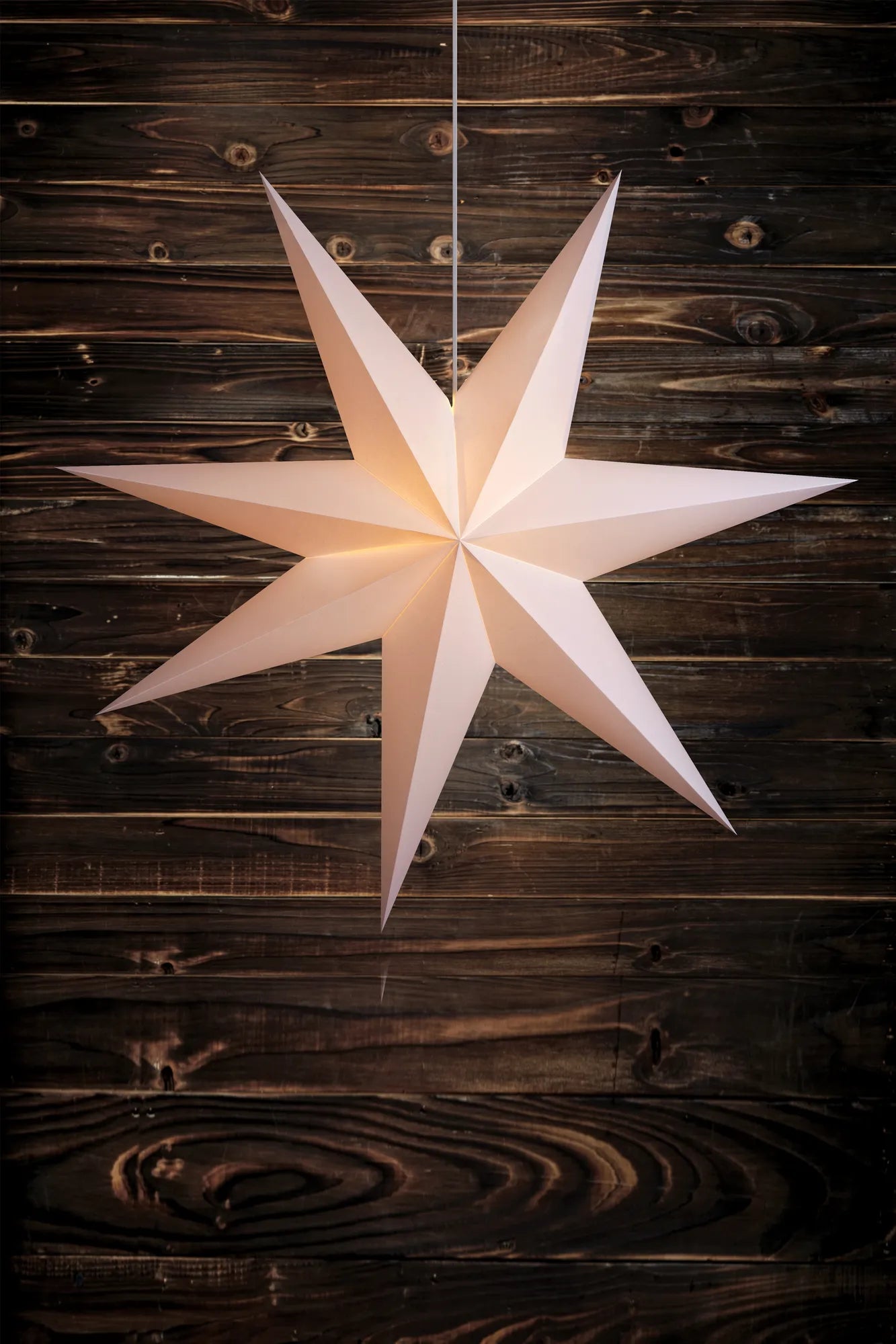 Duva vit julstjärna 100 cm julbelysning stilren belysning | Duva white Christmas star light minimalist lighting | Duva weiß