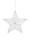 Artur silver julstjärna 50 cm 703436 | Artur silver Christmas star light | Artur Silber Weihnachtsstern Beleuchtung 703436
