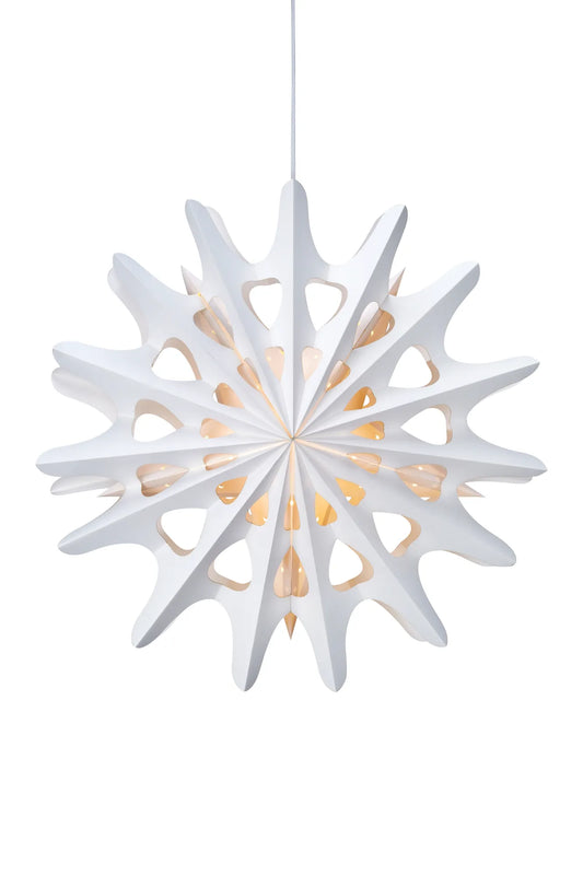 Alnäs vit julstjärna 55 cm 703480 | Alnäs white Christmas star light 703480 | Alnäs weiß Weihnachtsstern Beleuchtung 703480