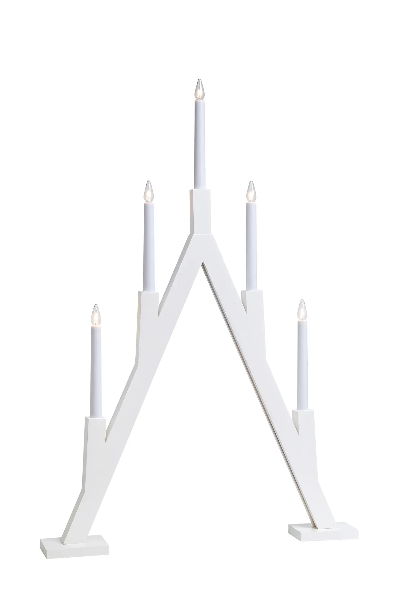 Bjurfors vit adventsljusstake 77 cm 703835 | Bjurfors white advent candle holder | Bjurfors weiß Adventsleuchter 703835
