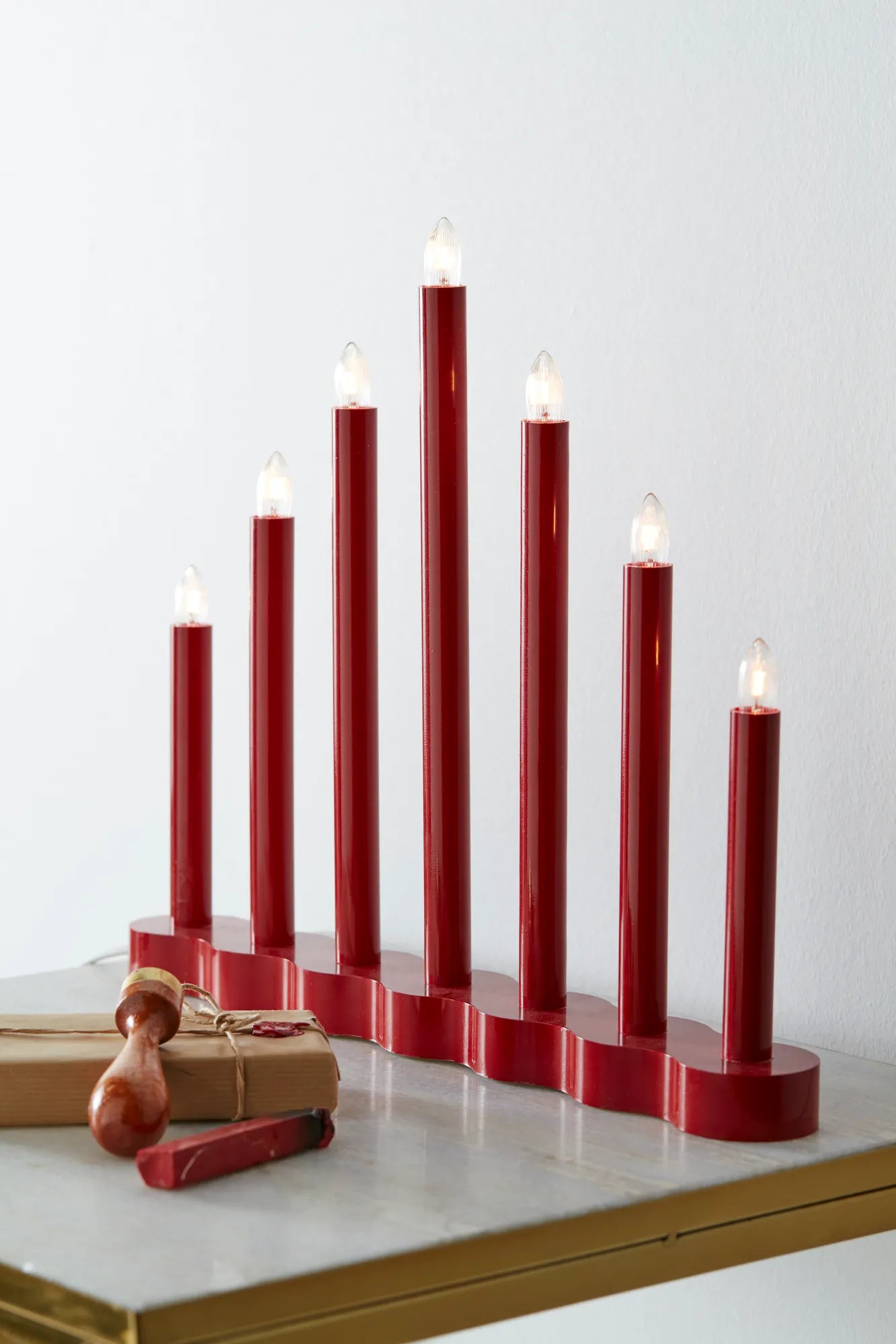 Hol adventsljusstake julbelysning | Hol advent candle holder | Hol Adventsleuchter
