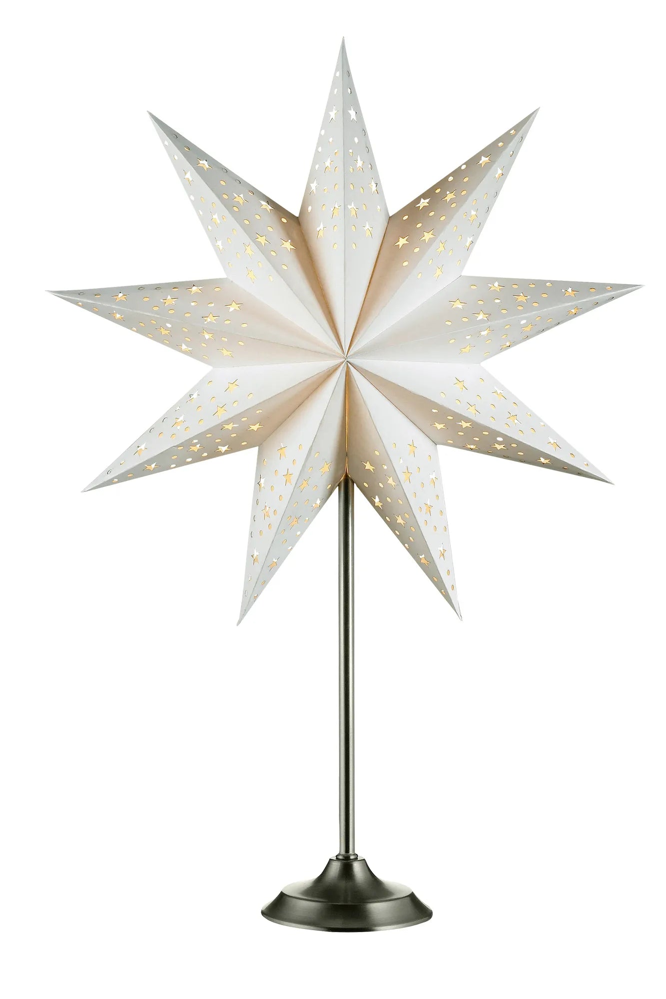 Solvalla vit julstjärna 704116 | Solvalla white Christmas star light | Solvalla weiß Weihnachtsstern Beleuchtung 704116