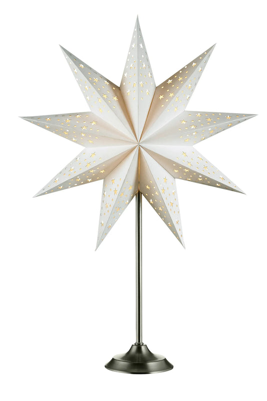Solvalla vit julstjärna 704116 | Solvalla white Christmas star light | Solvalla weiß Weihnachtsstern Beleuchtung 704116
