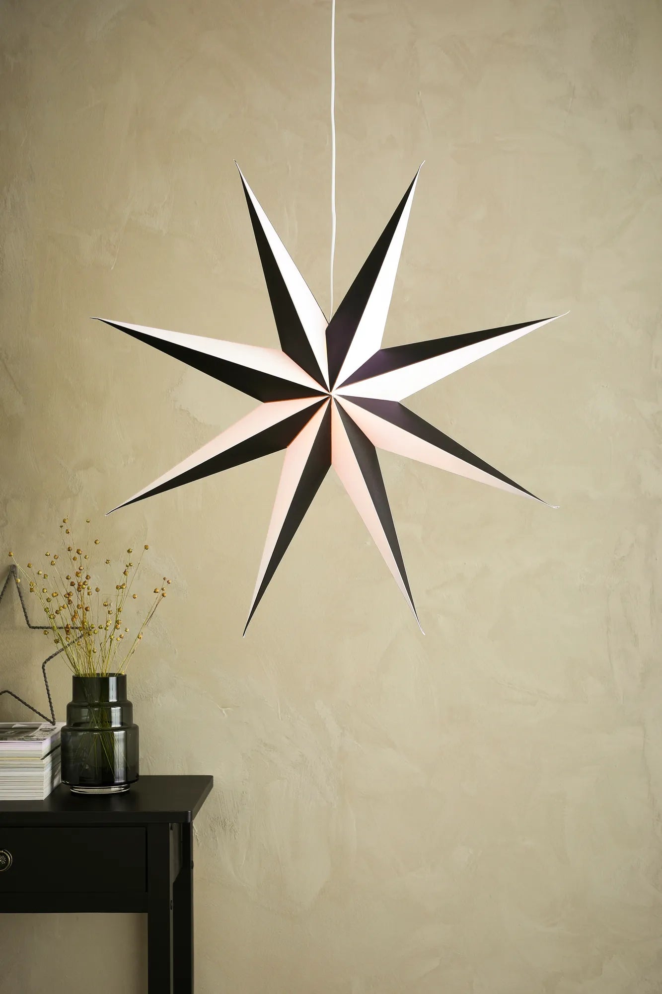 Alva vit julstjärna 75 cm julbelysning | Alva white Christmas star light | Alva weiß Weihnachtsstern Beleuchtung