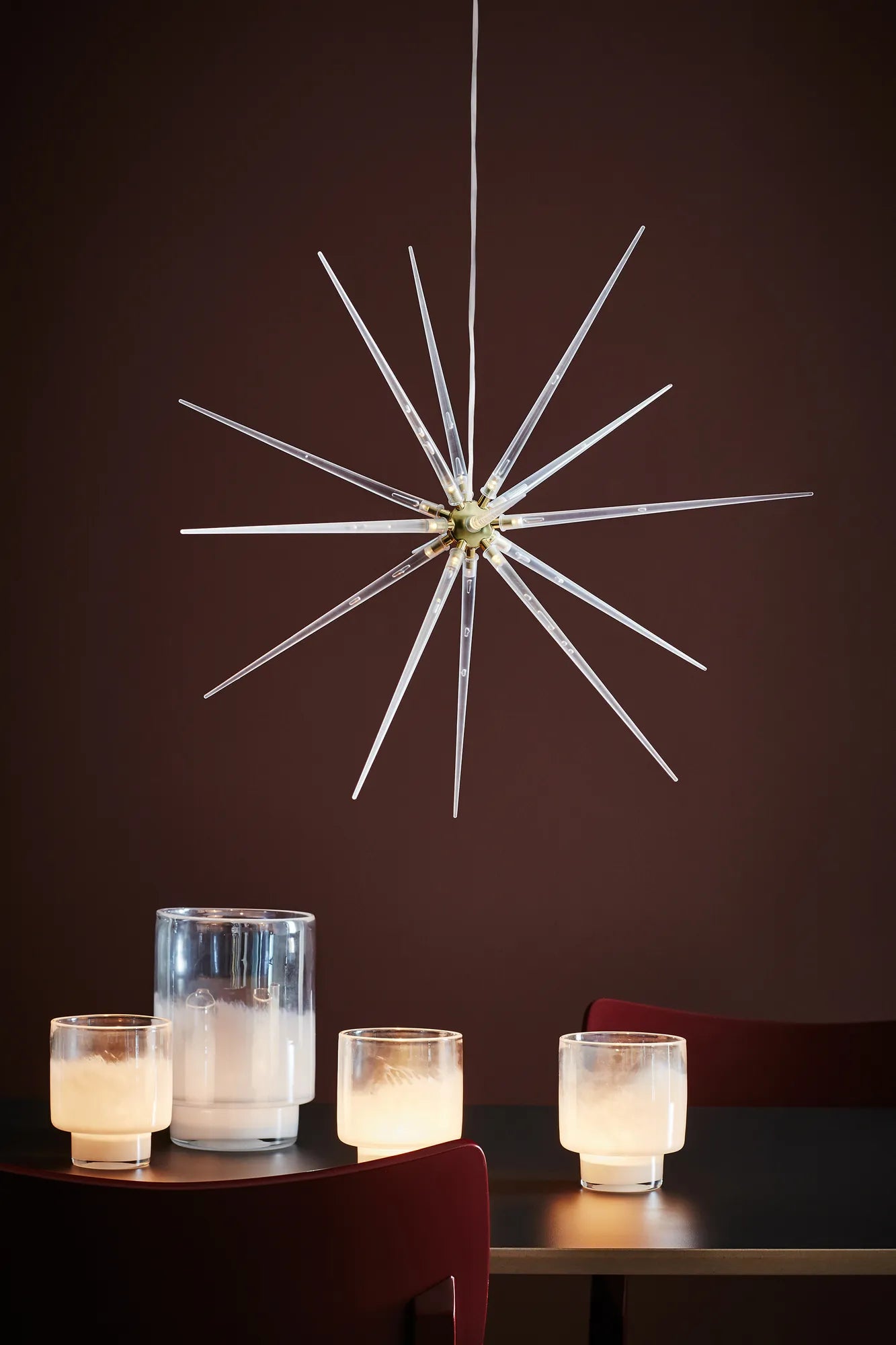 Bright vit hängande stjärna julbelysning | Bright white hanging Christmas | Bright weiß hängender Weihnachtsstern Beleuchtung