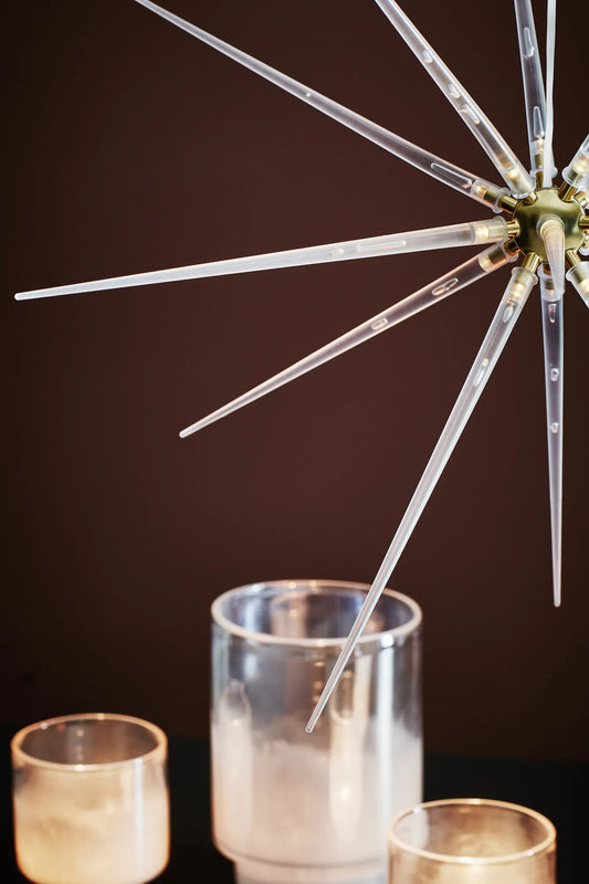 Bright vit hängande stjärna julbelysning skandinavisk design | Bright white hanging Christmas star light | Bright weiß