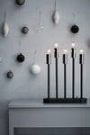 Buster svart adventsljusstake julbelysning | Buster black advent candle holder | Buster schwarz Adventsleuchter