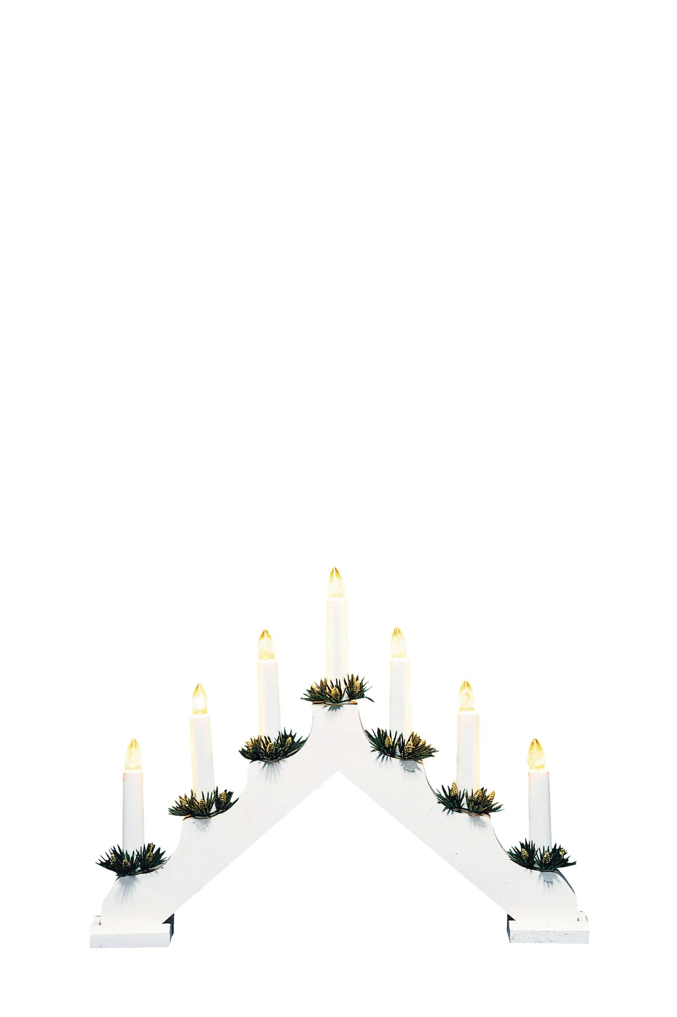 Ola vit adventsljusstake 704641 | Ola white advent candle holder 704641 | Ola weiß Adventsleuchter 704641