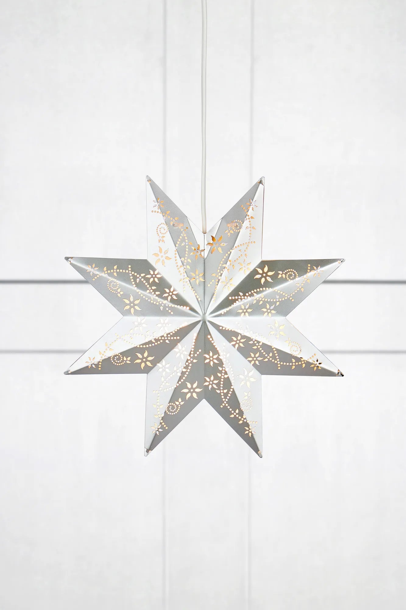 Silva silver julstjärna 30 cm julbelysning stilren belysning | Silva silver Christmas star light minimalist lighting | Silva
