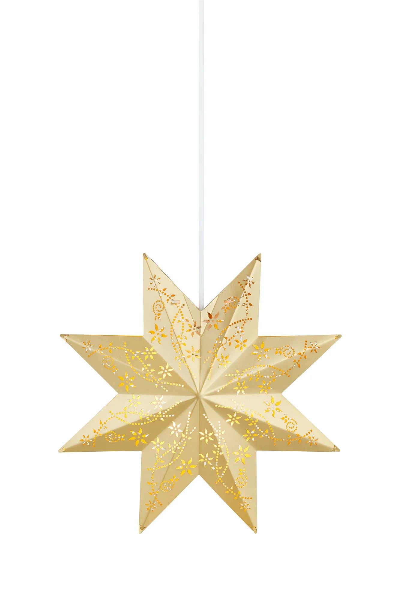 Silva guld julstjärna 30 cm 704695 | Silva gold Christmas star light 704695 | Silva Gold Weihnachtsstern Beleuchtung 704695