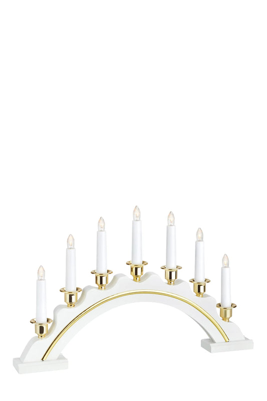 Celine vit adventsljusstake 704768 | Celine white advent candle holder 704768 | Celine weiß Adventsleuchter 704768