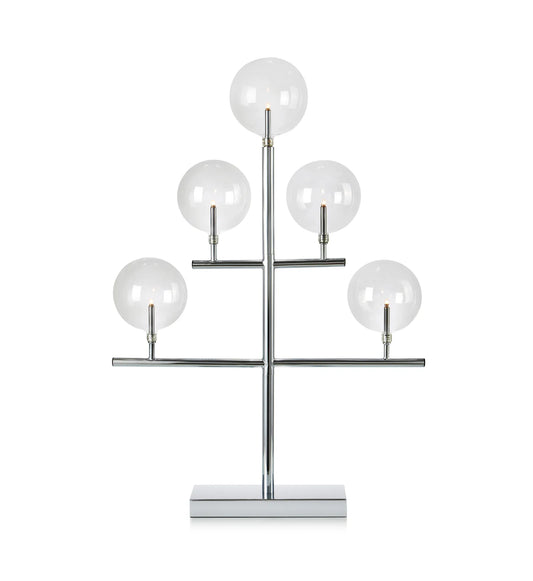 Maestro krom adventsljusstake julbelysning | Maestro chrome advent candle holder | Maestro Chrom Adventsleuchter