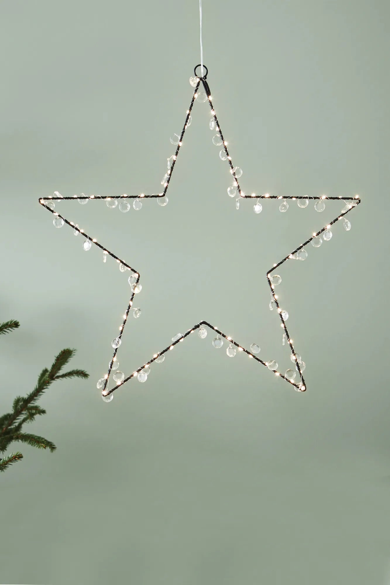 Wivi svart julstjärna 50 cm julbelysning | Wivi black Christmas star light | Wivi schwarz Weihnachtsstern Beleuchtung