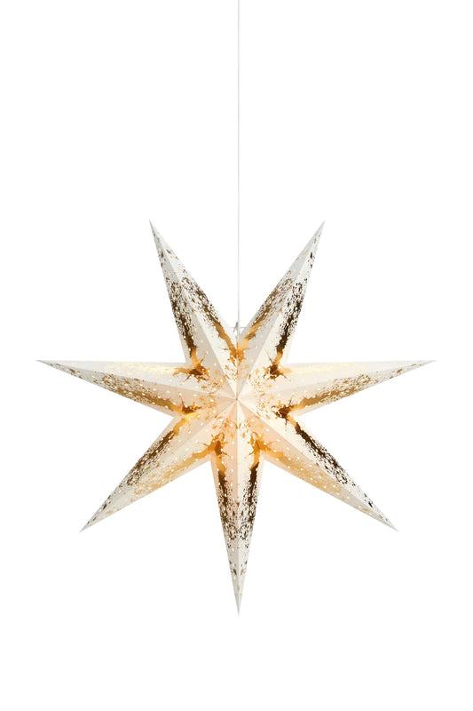 Strauss vit julstjärna 75 cm 704942 | Strauss white Christmas star light | Strauss weiß Weihnachtsstern Beleuchtung 704942