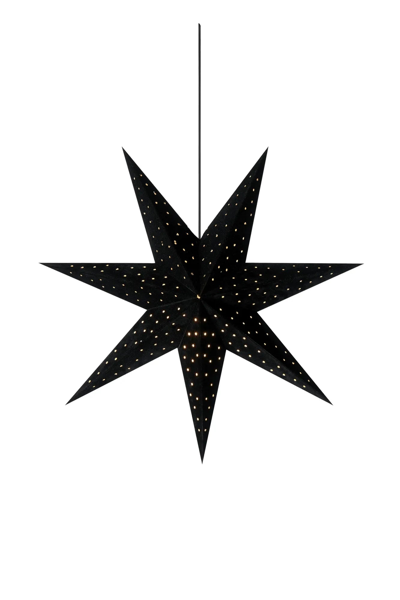 Clara svart julstjärna 45 cm 705143 | Clara black Christmas star light | Clara schwarz Weihnachtsstern Beleuchtung 705143