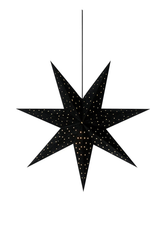 Clara svart julstjärna 45 cm 705143 | Clara black Christmas star light | Clara schwarz Weihnachtsstern Beleuchtung 705143