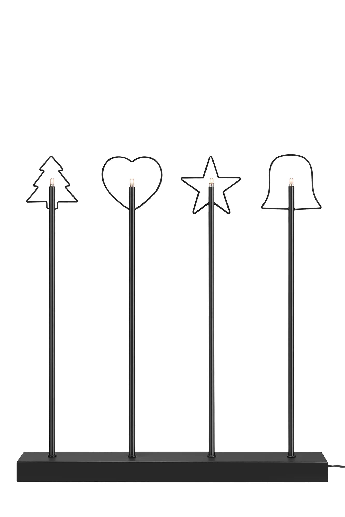 Ginger svart adventsljusstake 705255 | Ginger black advent candle holder 705255 | Ginger schwarz Adventsleuchter 705255