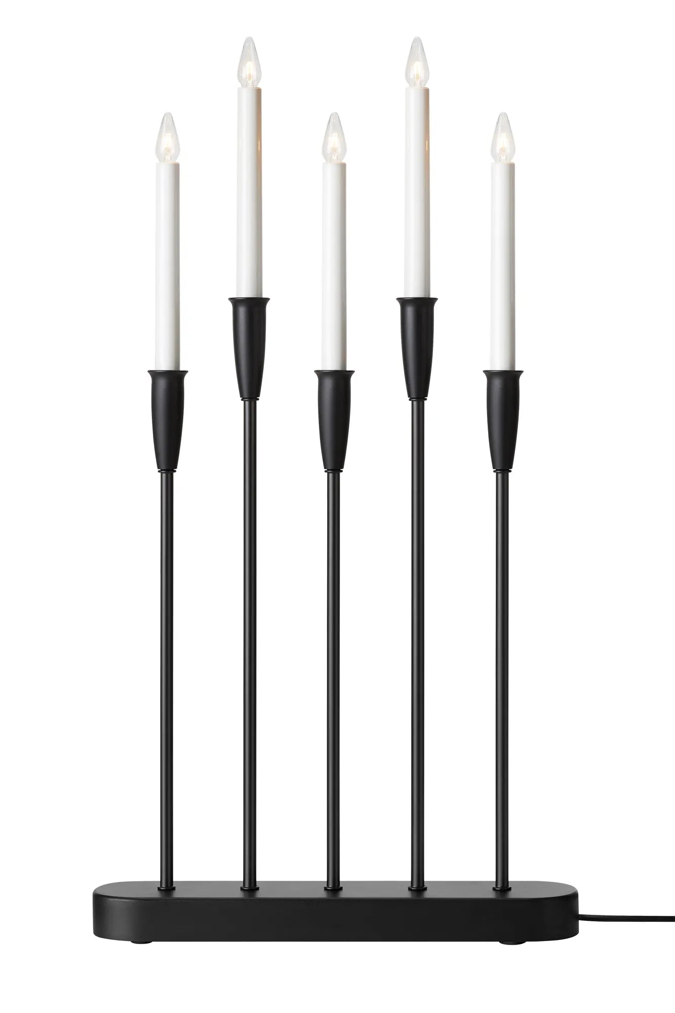 Nice svart adventsljusstake 705281 | Nice black advent candle holder 705281 | Nice schwarz Adventsleuchter 705281