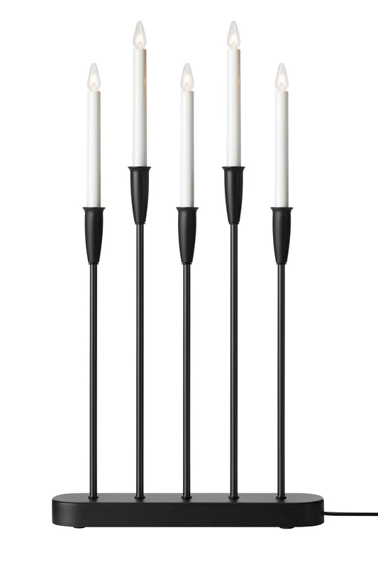 Nice svart adventsljusstake 705281 | Nice black advent candle holder 705281 | Nice schwarz Adventsleuchter 705281