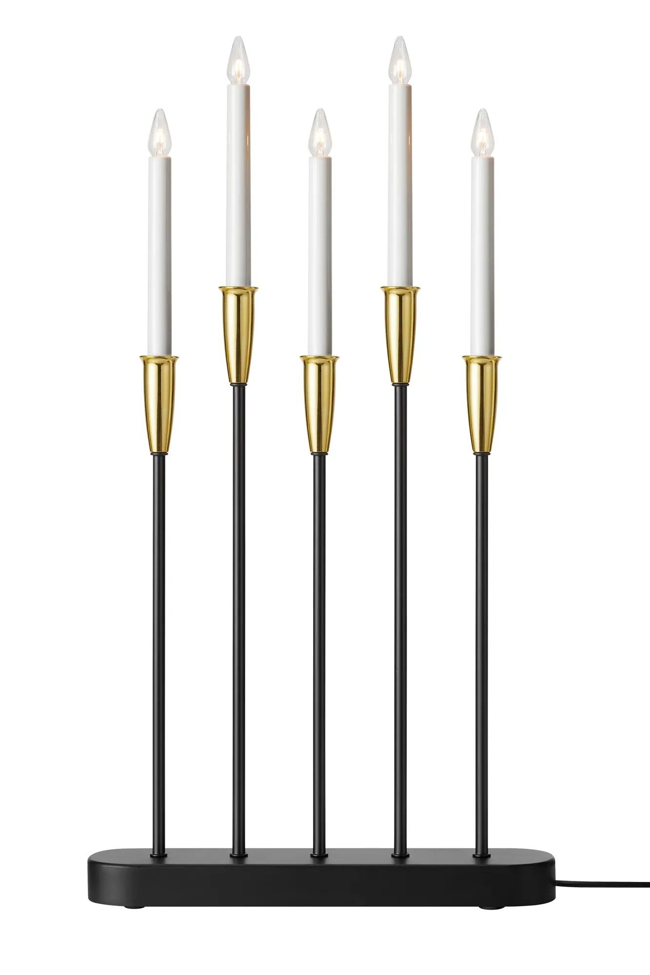 Nice svart adventsljusstake 705282 | Nice black advent candle holder 705282 | Nice schwarz Adventsleuchter 705282