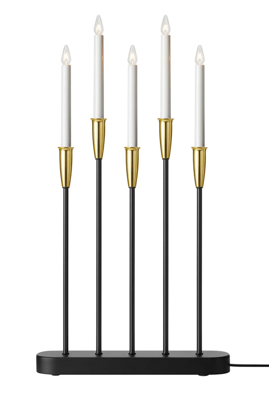 Nice svart adventsljusstake 705282 | Nice black advent candle holder 705282 | Nice schwarz Adventsleuchter 705282