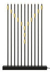 Necklace svart adventsljusstake 705285 | Necklace black advent candle holder 705285 | Necklace schwarz Adventsleuchter 705285