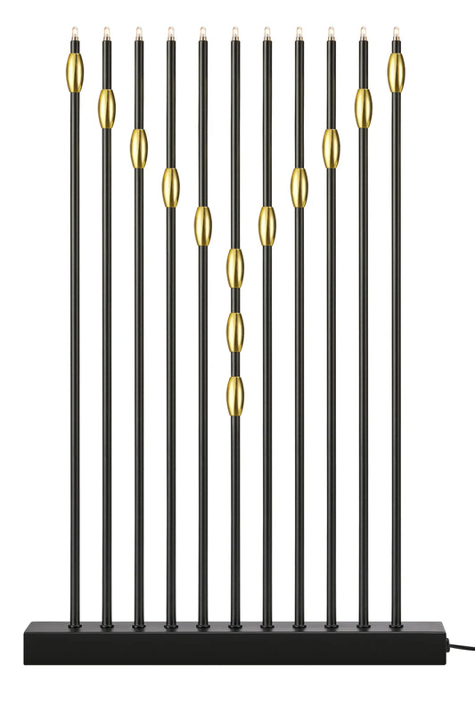 Necklace svart adventsljusstake 705285 | Necklace black advent candle holder 705285 | Necklace schwarz Adventsleuchter 705285