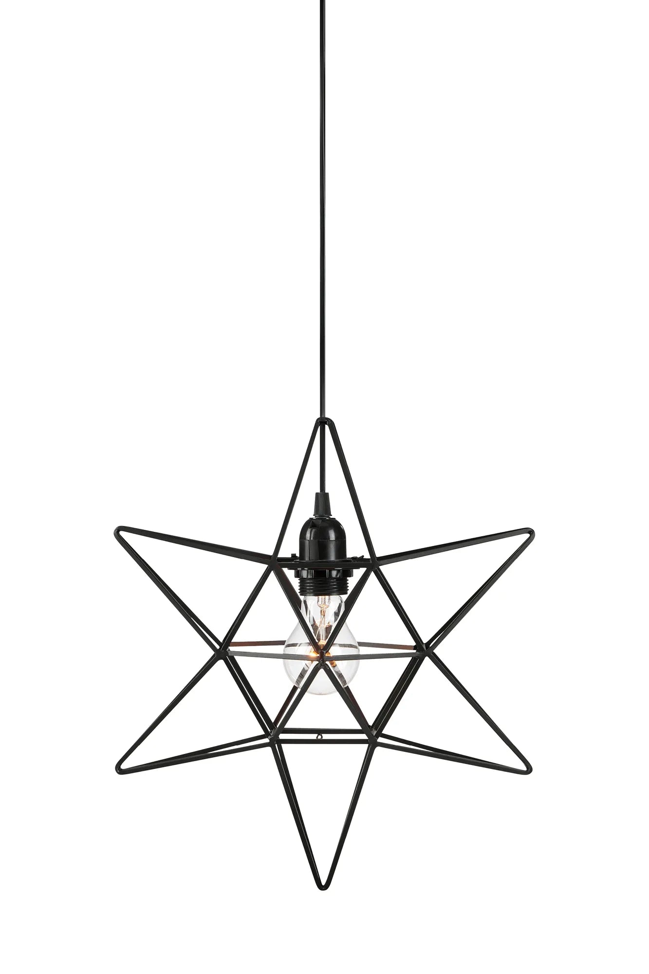 Contour svart julstjärna 705299 | Contour black Christmas star light | Contour schwarz Weihnachtsstern Beleuchtung 705299