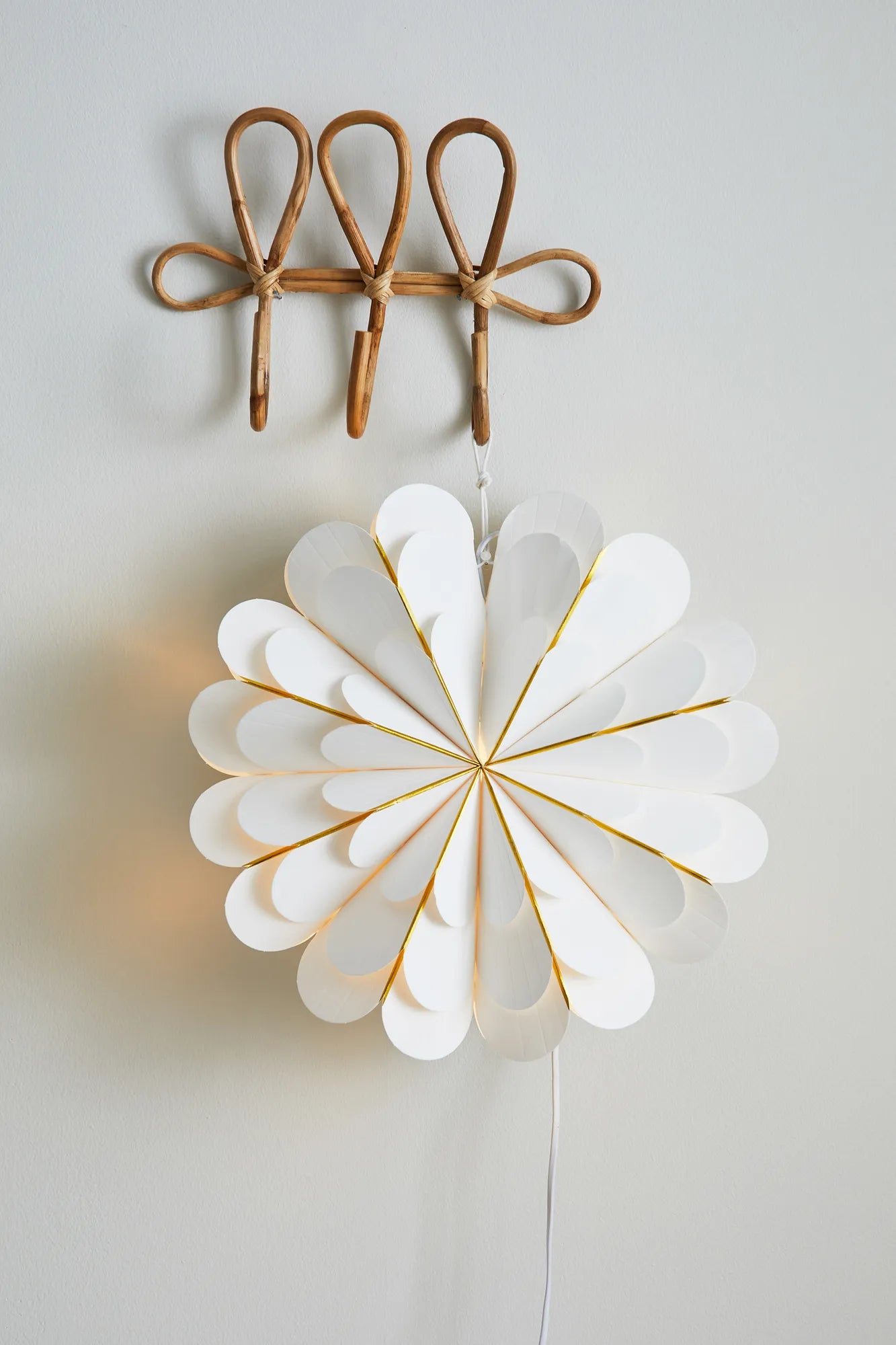 Marigold vit julstjärna 45 cm julbelysning | Marigold white Christmas star light | Marigold weiß Weihnachtsstern Beleuchtung