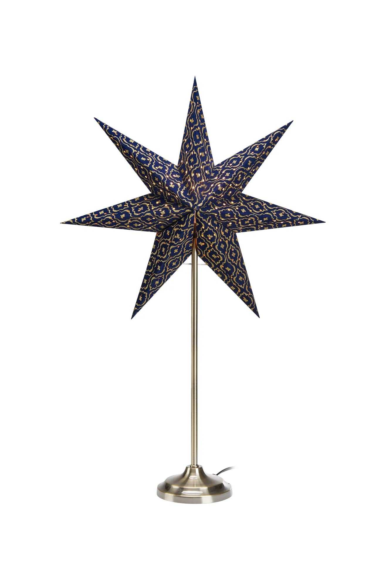 Baroque blå julstjärna 705312 | Baroque blue Christmas star light 705312 | Baroque blau Weihnachtsstern Beleuchtung 705312