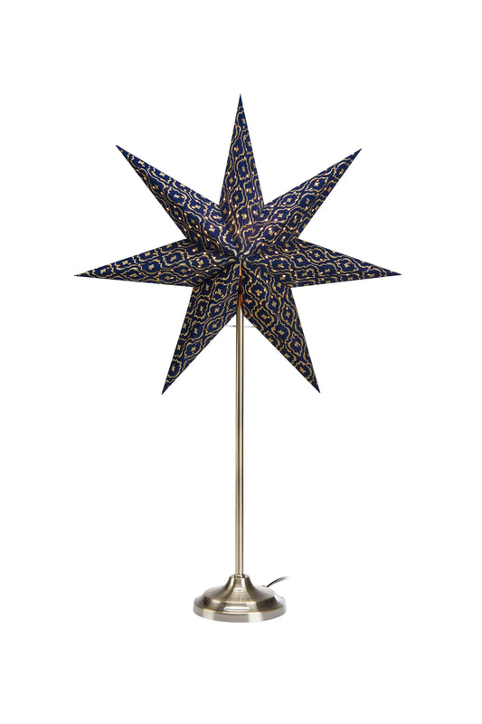 Baroque blå julstjärna 705312 | Baroque blue Christmas star light 705312 | Baroque blau Weihnachtsstern Beleuchtung 705312