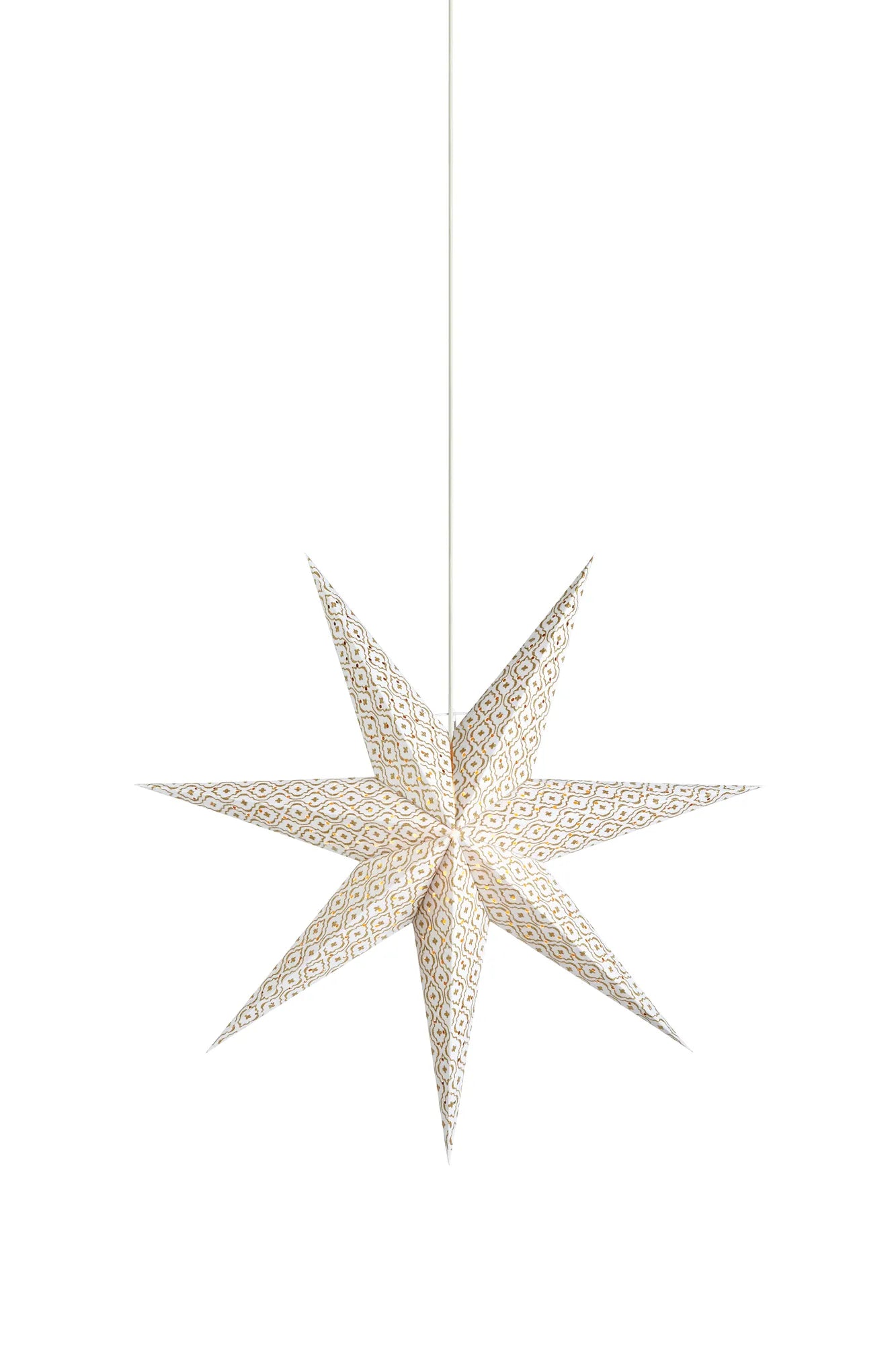 Baroque vit julstjärna 45 cm 705315 | Baroque white Christmas star light | Baroque weiß Weihnachtsstern Beleuchtung 705315